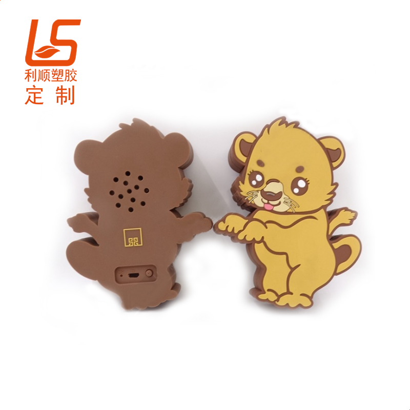 定制PVC軟膠發聲鑰匙扣 播放聲音硅膠公仔發聲鑰匙扣 (2)