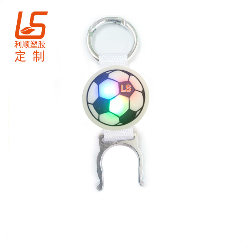 定制硅膠登山水瓶扣 LED夜間安全燈掛扣發光水瓶扣 (5)